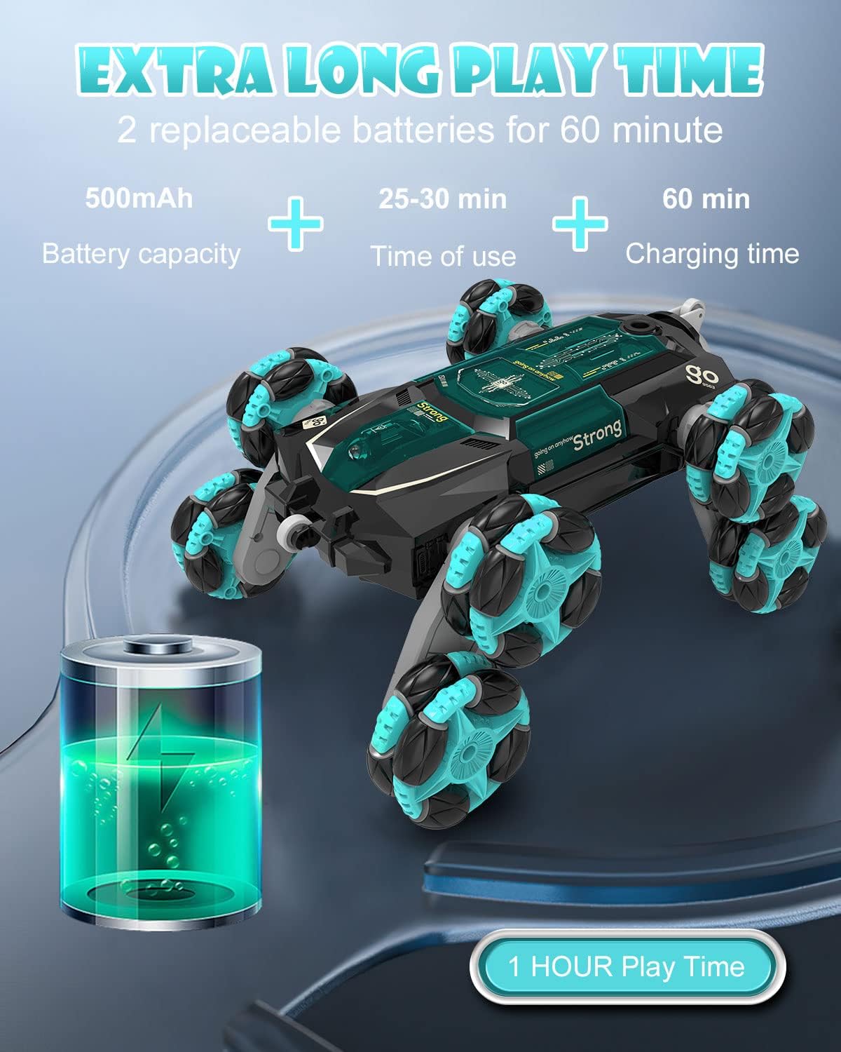 JoyJony Rc Car Toys - 8Wd Gesture Sensing Car Toy for Boy Age 8-13